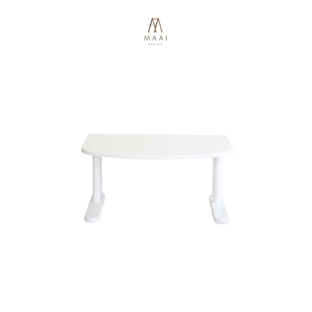 โต๊ะทำงานไม้ยางพารา MAAI DESIGN รุ่น TACHI SIDE TABLE สีขาว